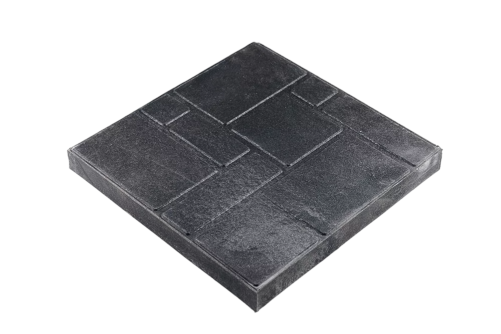 Плитка тротуарная SAVALT Три кирпича черная 330*330*35мм