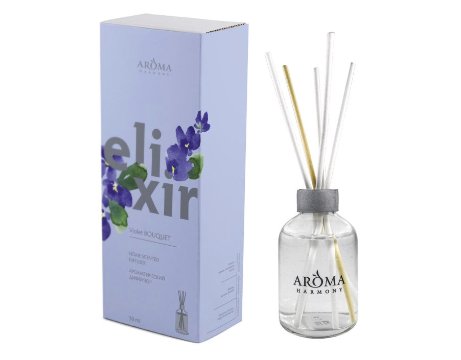 Aroma Harmony диффузор ароматический 50 ml. Диффузор ароматический Aroma Harmony Elixir Violet Bouquet 50 мл. Диффузор Aroma Elixir "Violet Bouquet" 50мл. Aroma Harmony диффузор ароматический 50 ml Fig Leaf.